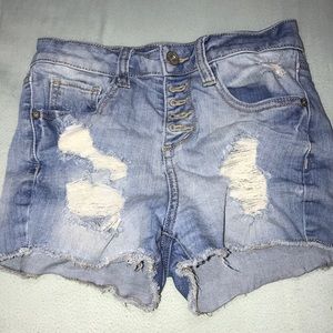 girls jean shorts